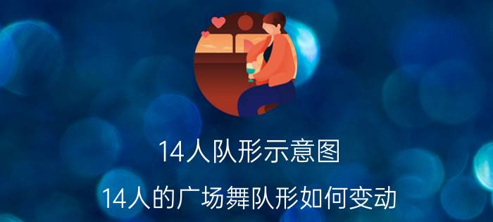 14人队形示意图 14人的广场舞队形如何变动？